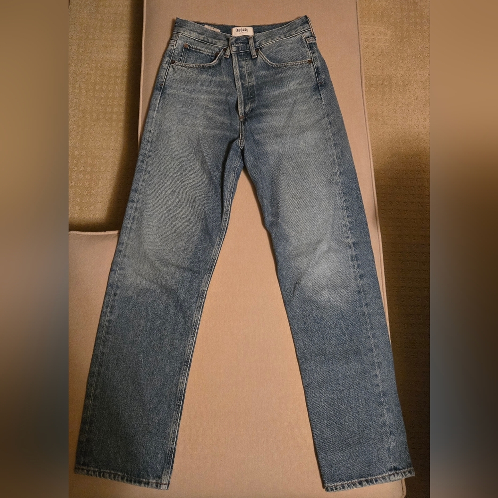 Agolde Women's Vintage Straight Leg Jeans in Blue